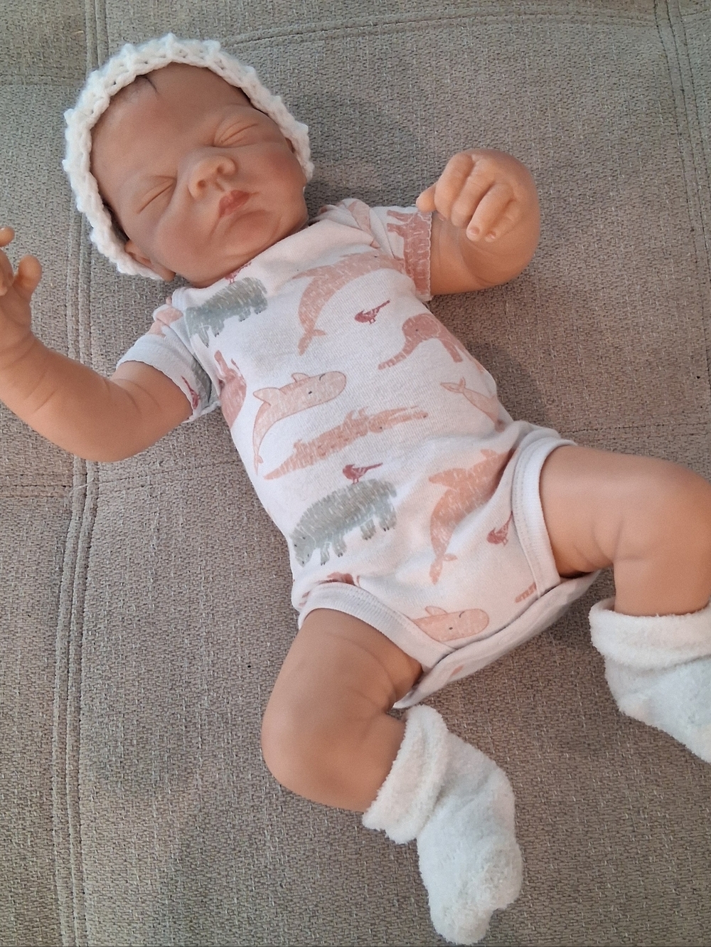 Reborn Baby Boy Doll Wirh Clothing and Blanket